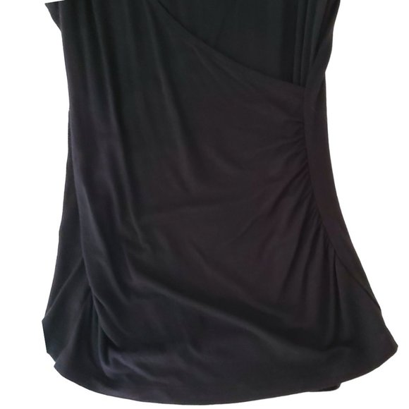 Ann Taylor Sleeveless Surplice V-neck Top | Like New | XXSP | Black - Picture 10 of 11